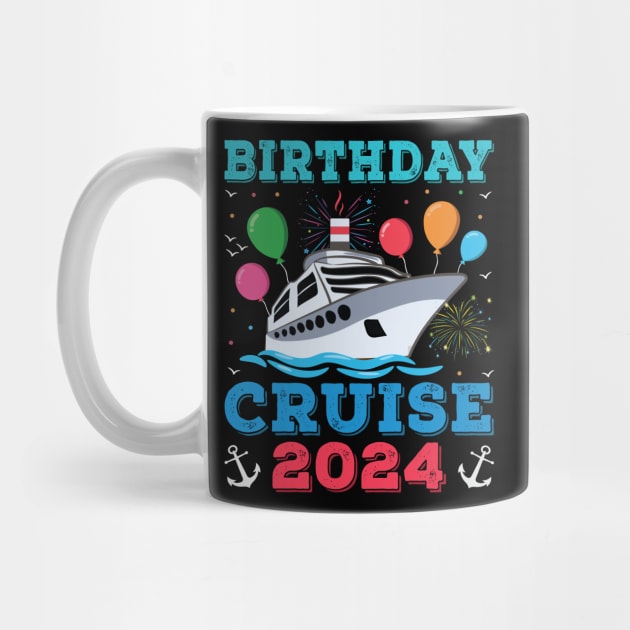 Birthday Cruise Squad Funny Birthday Tee Cruise Squad 2024 by Sowrav